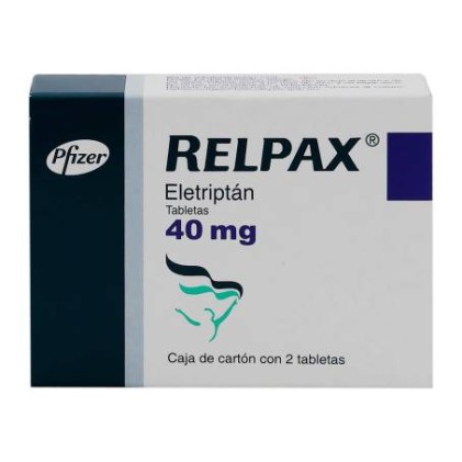 RELPAX ELETRIPTAN HIDROBROMIDE 40 MG 2 TABS - MIGRAINE and PAIN ...